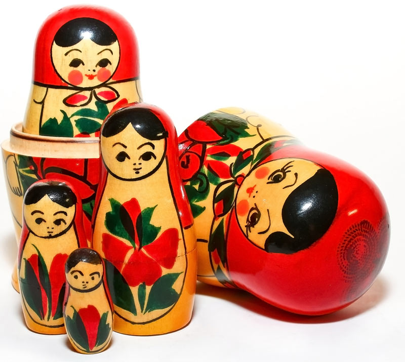 russian dolls inside each other