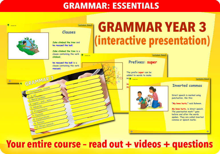 Curriculum Visions teacher year 3 ks2 literacy english resource