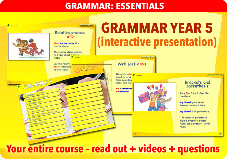 Curriculum Visions teacher year 5 ks2 literacy english resource