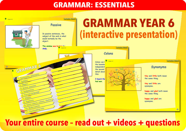 Curriculum Visions teacher year 6 ks2 literacy english resource