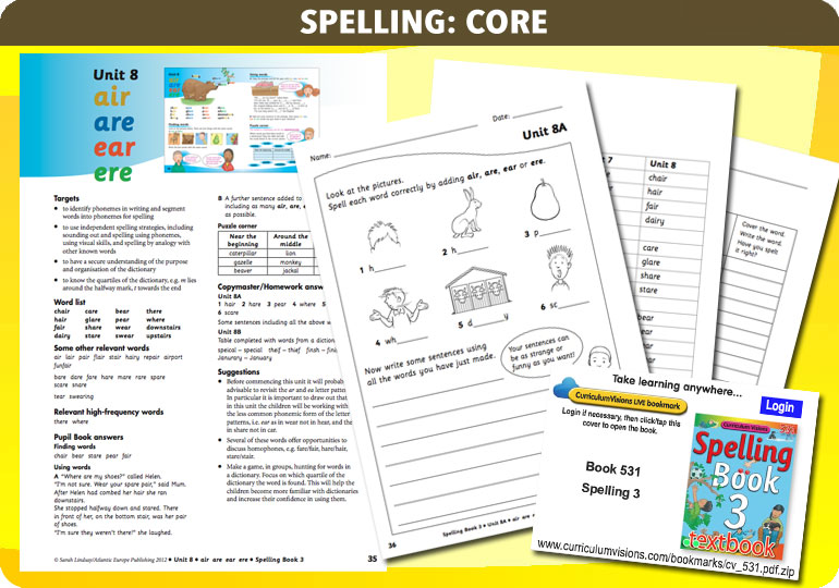 Curriculum Visions teacher year 3 ks2 literacy english resource