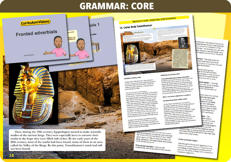 Curriculum Visions teacher year 4 ks2 literacy english resource