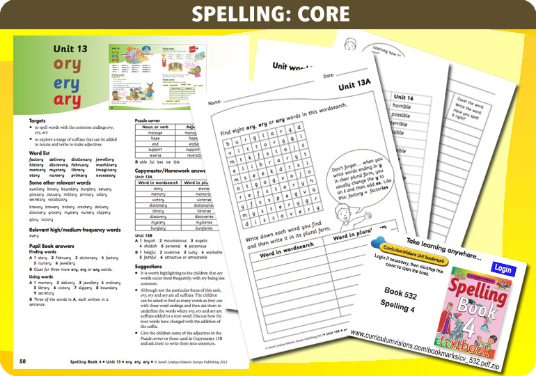 Curriculum Visions teacher year 4 ks2 literacy english resource