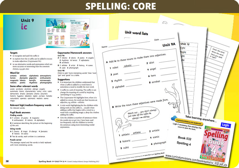 Curriculum Visions teacher year 4 ks2 literacy english resource