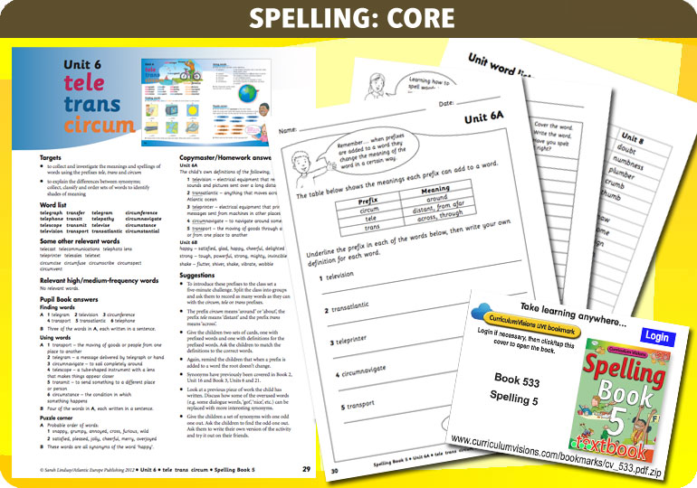 Curriculum Visions teacher year 5 ks2 literacy english resource