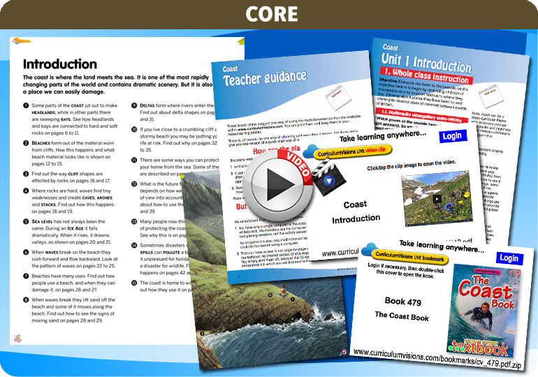 Curriculum Visions teacher coast, oceans and seaside geography resource