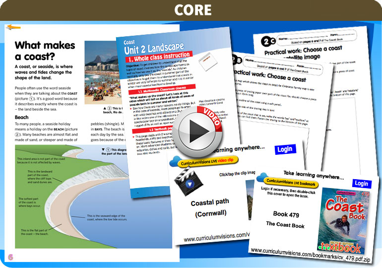 Curriculum Visions teacher coast, oceans and seaside geography resource