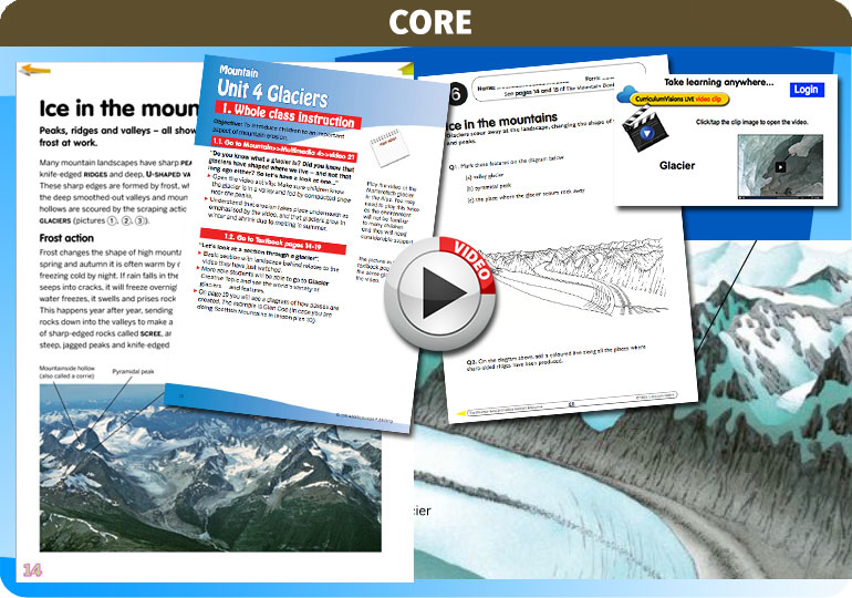 Curriculum Visions teacher mountain, volcanoes and earthquakes geography resource