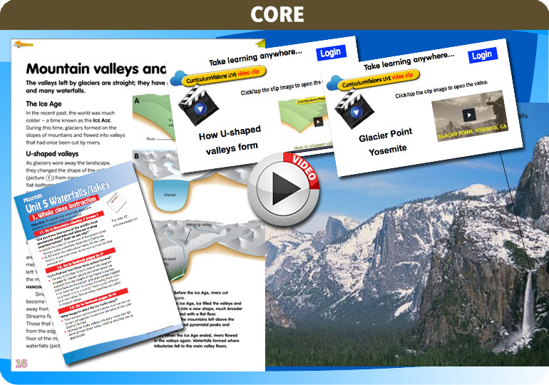 Curriculum Visions teacher mountain, volcanoes and earthquakes geography resource