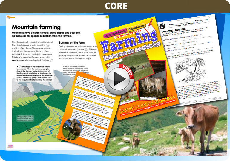 Curriculum Visions teacher mountain, volcanoes and earthquakes geography resource