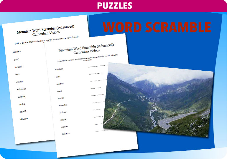 Curriculum Visions teacher mountain geography resource