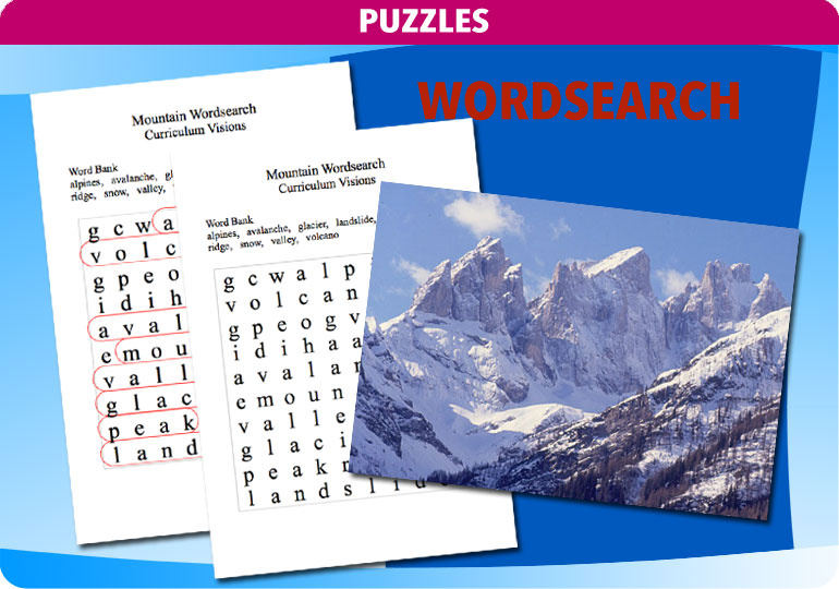 Curriculum Visions teacher mountain geography resource