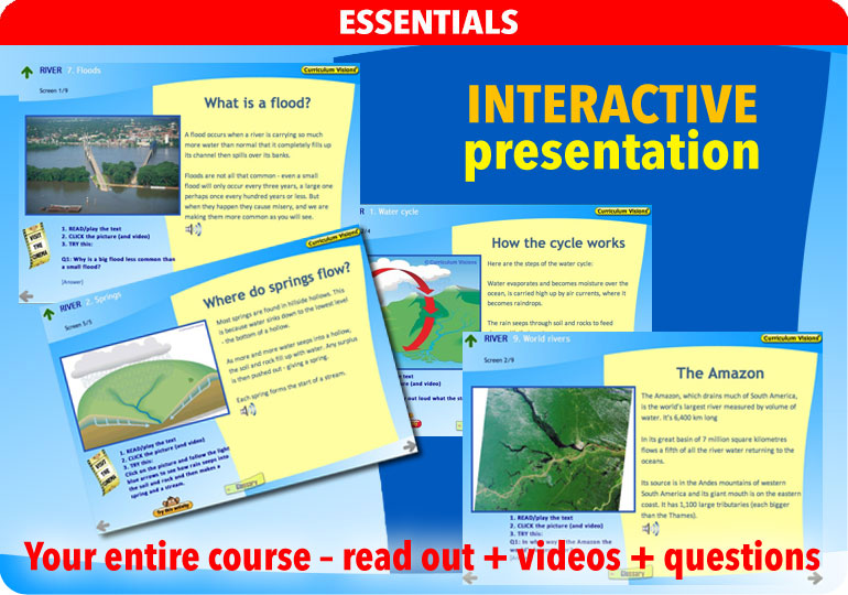 Curriculum Visions teacher river geography resource