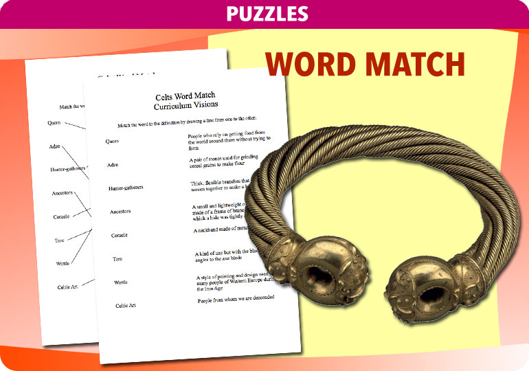 Curriculum Visions teacher ancient celts bronze age iron age history resource