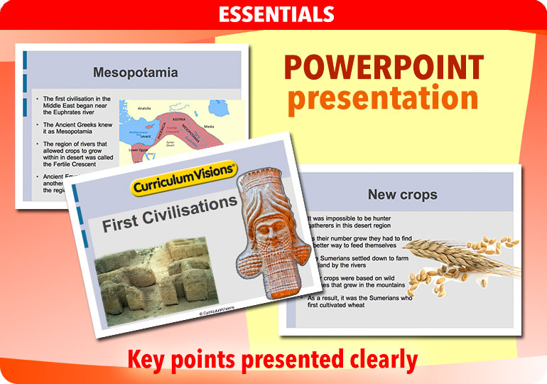 Curriculum Visions teacher first civilisations sumerians babylonians mesopotamians assyrians history resource