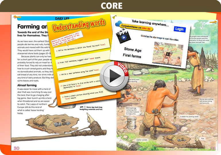 Curriculum Visions teacher the stone age history resource