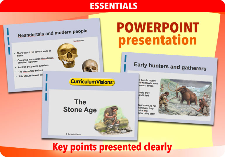 Curriculum Visions teacher the stone age history resource