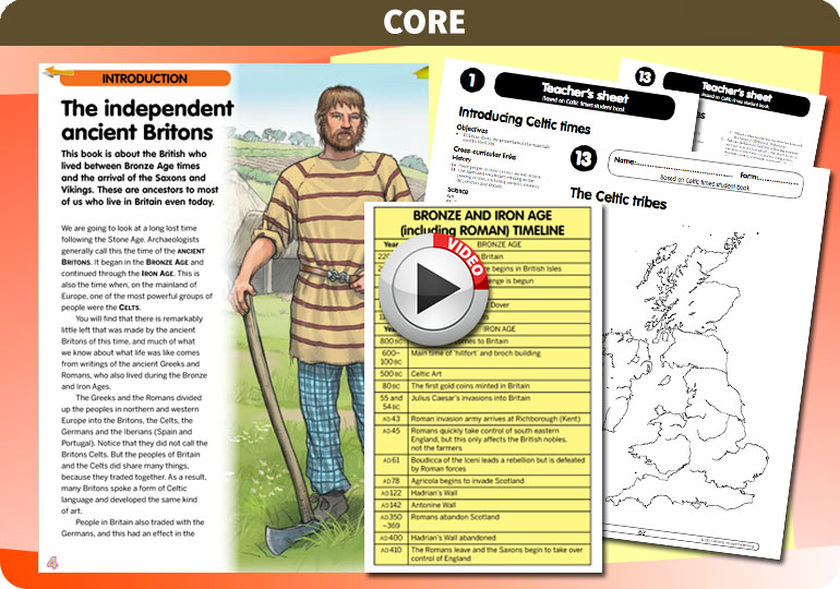 Curriculum Visions teacher ancient celts bronze age iron age history resource