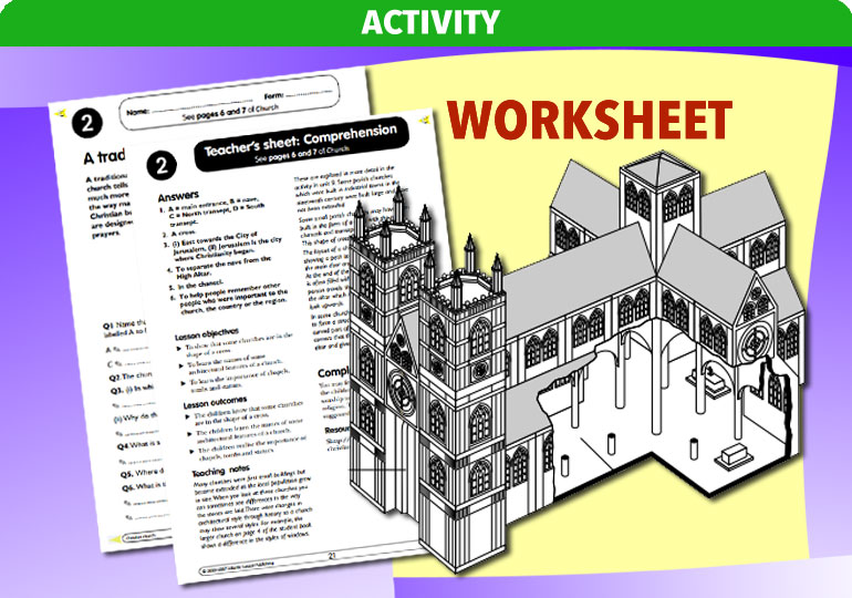 Curriculum Visions teacher christian christianity religion religious comprehension activity resource