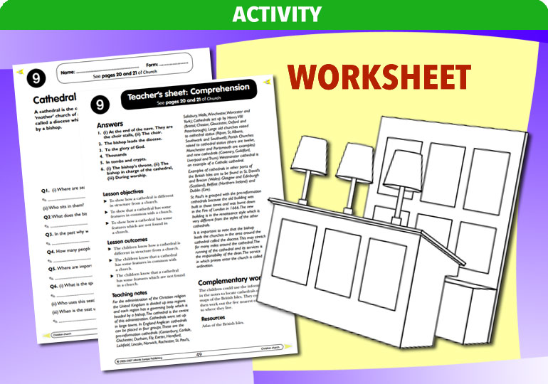 Curriculum Visions teacher christian christianity religion religious comprehension activity resource