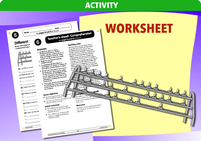 Curriculum Visions teacher christian christianity religion religious comprehension activity resource