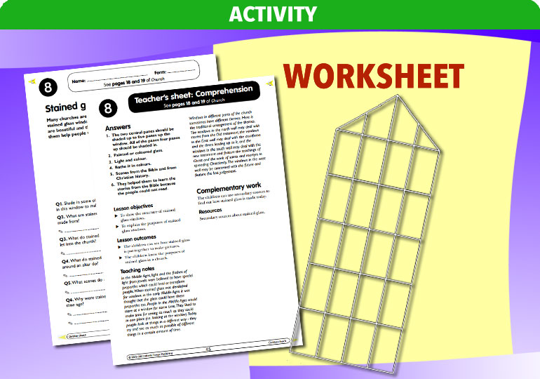 Curriculum Visions teacher christian christianity religion religious comprehension activity resource