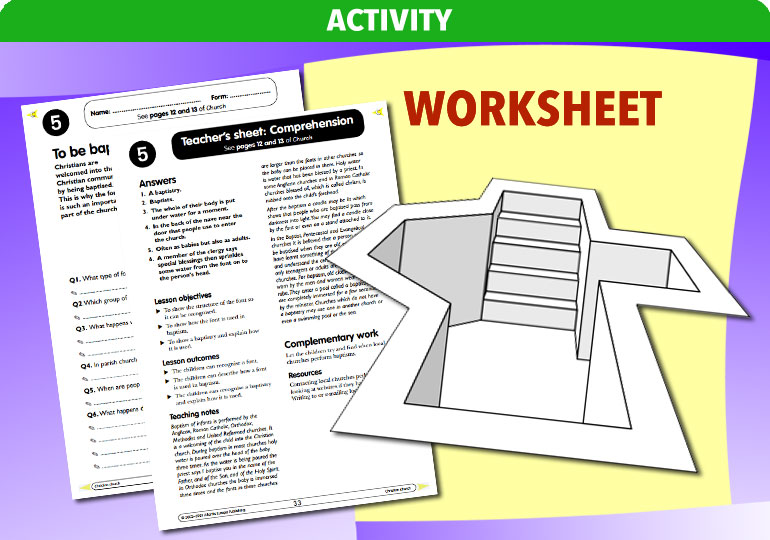 Curriculum Visions teacher christian christianity religion religious comprehension activity resource