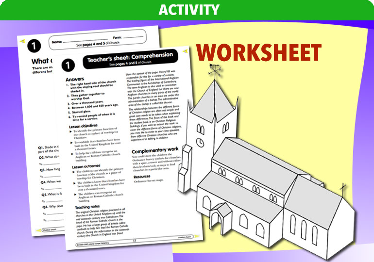 Curriculum Visions teacher christian christianity religion religious comprehension activity resource