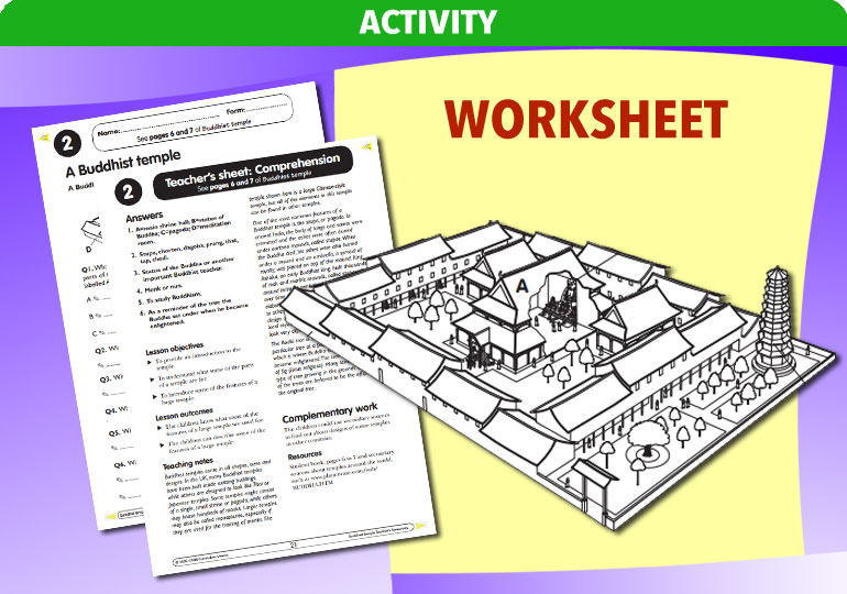 Curriculum Visions teacher buddhist buddhism religion religious worksheet resource