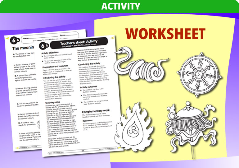 Curriculum Visions teacher buddhist buddhism religion religious worksheet resource