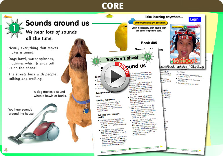 Curriculum Visions teacher sound and hearing resource