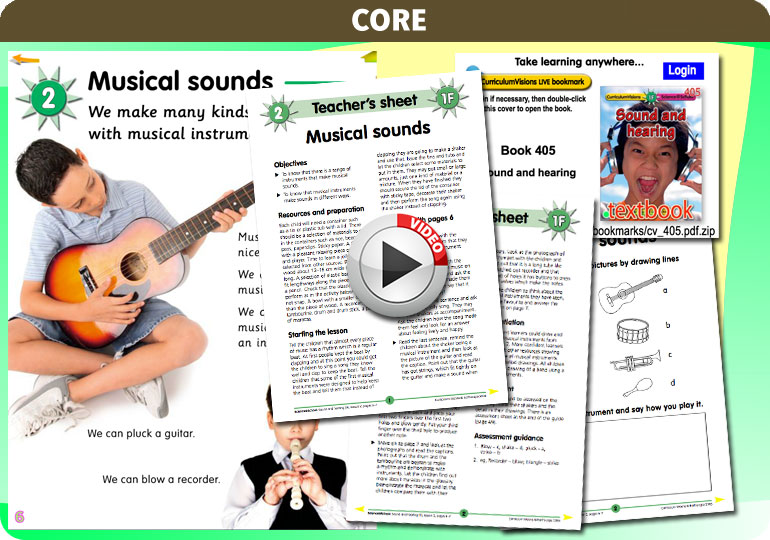 Curriculum Visions teacher sound and hearing resource