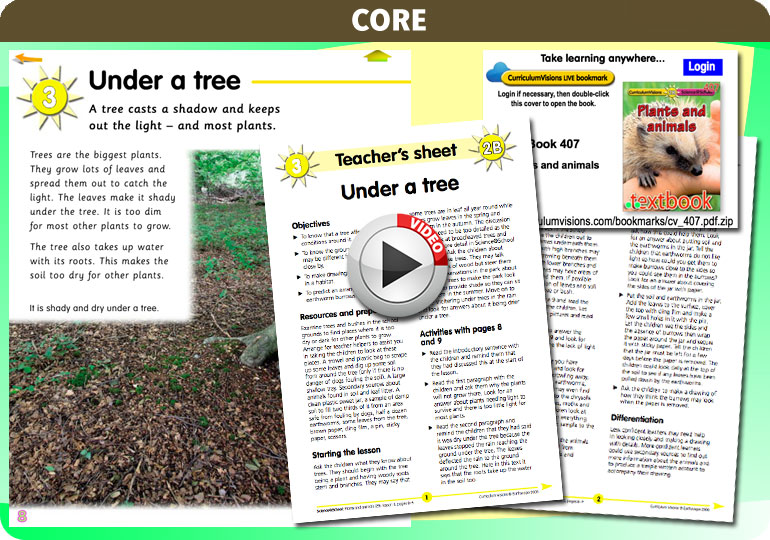 Curriculum Visions teacher plants and animals resource