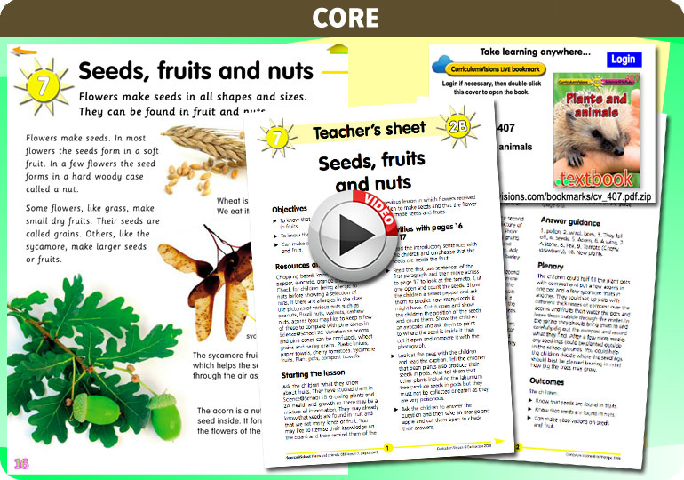 Curriculum Visions teacher plants and animals resource