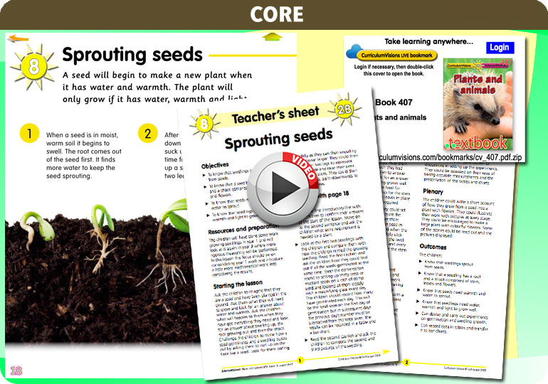 Curriculum Visions teacher plants and animals resource
