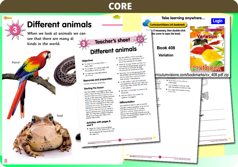 Curriculum Visions teacher variation resource