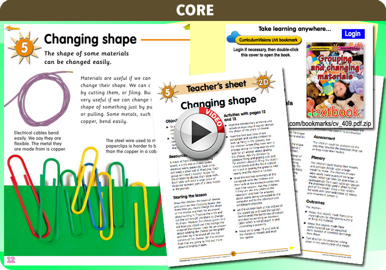 Curriculum Visions teacher grouping materials resource