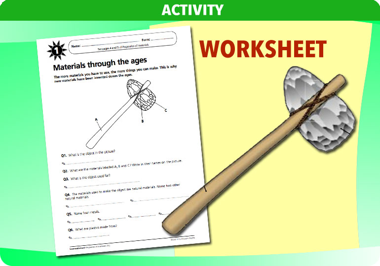 Curriculum Visions teacher properties of materials resource