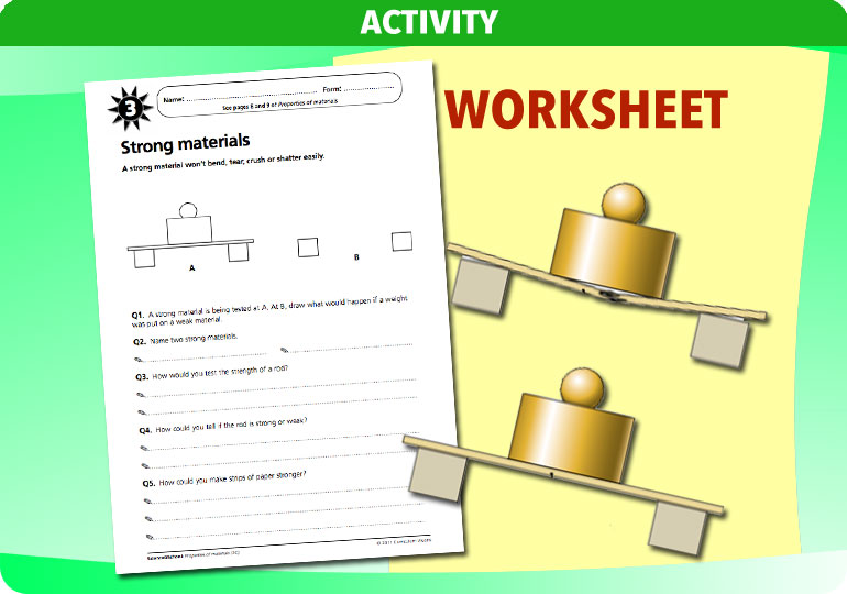 Curriculum Visions teacher properties of materials resource