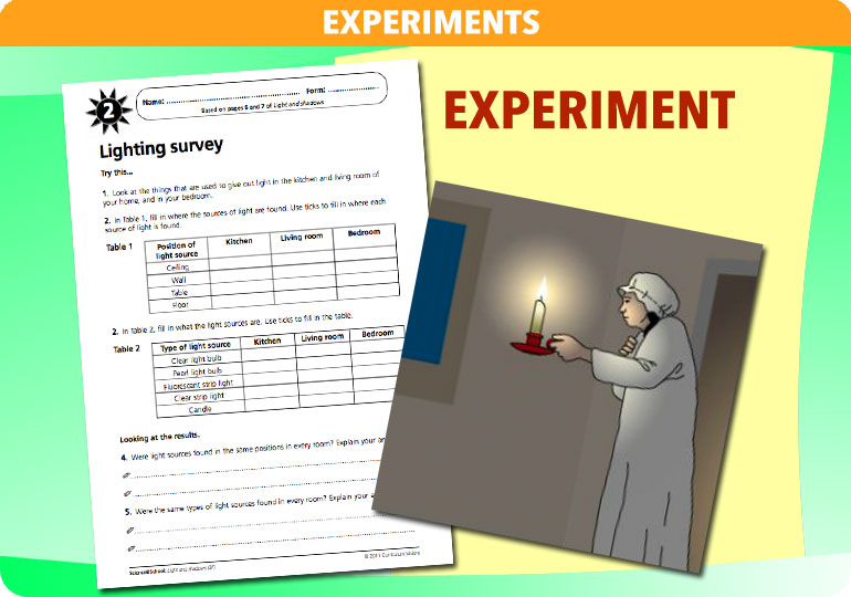 Curriculum Visions teacher light and shadows resource