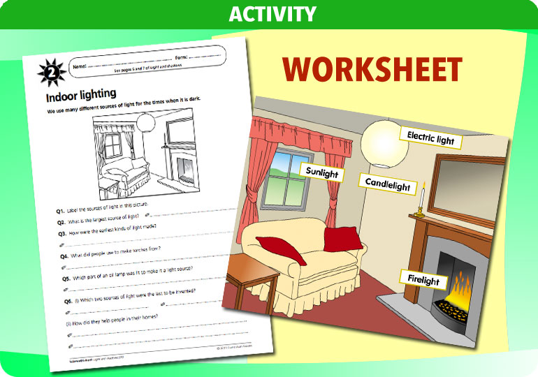 Curriculum Visions teacher light and shadows resource