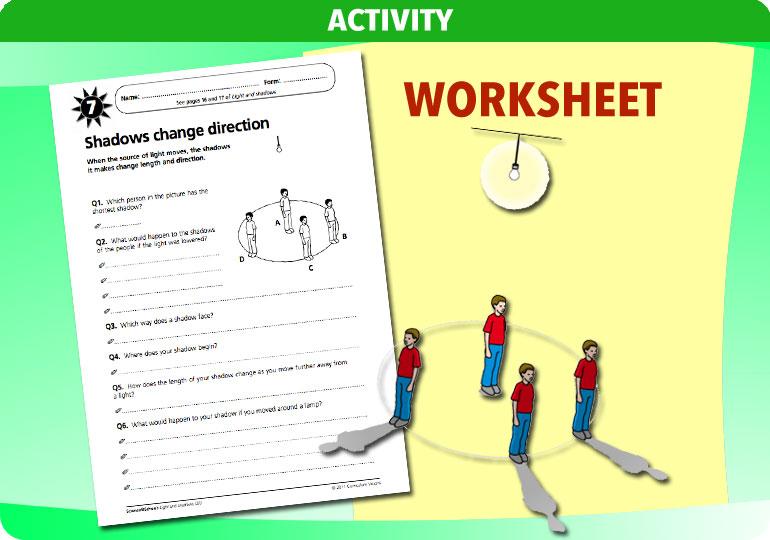 Curriculum Visions teacher light and shadows resource