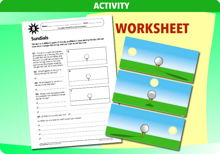 Curriculum Visions teacher light and shadows resource