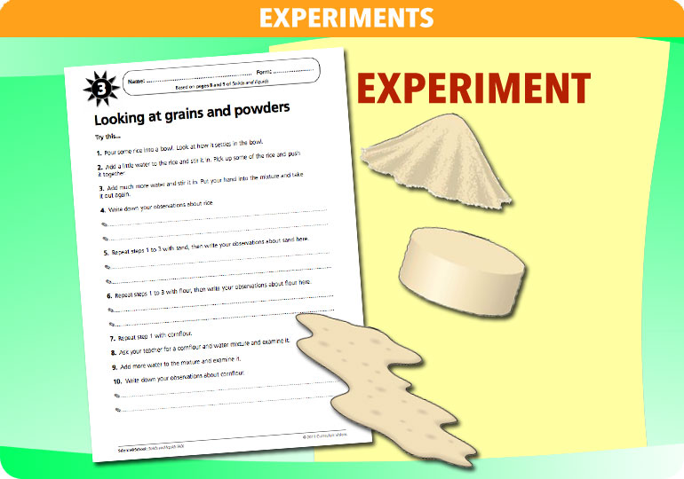 Curriculum Visions teacher solids and liquids resource