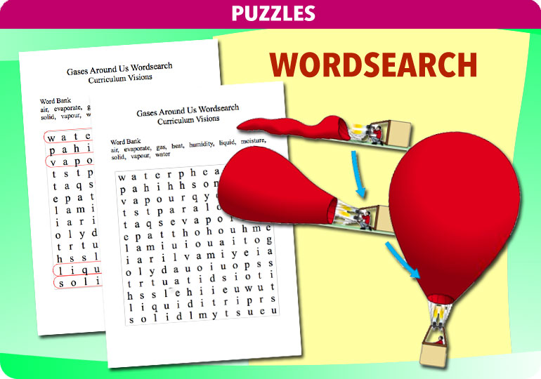 Curriculum Visions teacher gases around us resource