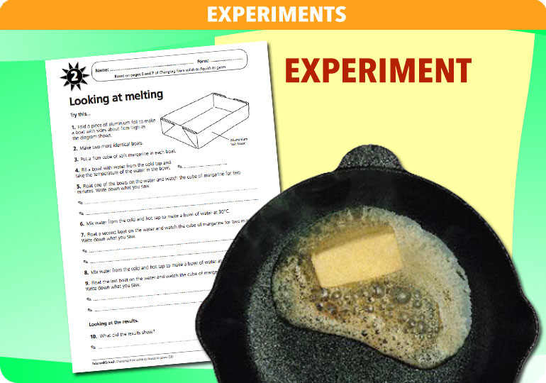 Curriculum Visions teacher changing from solids to liquids to gases resource