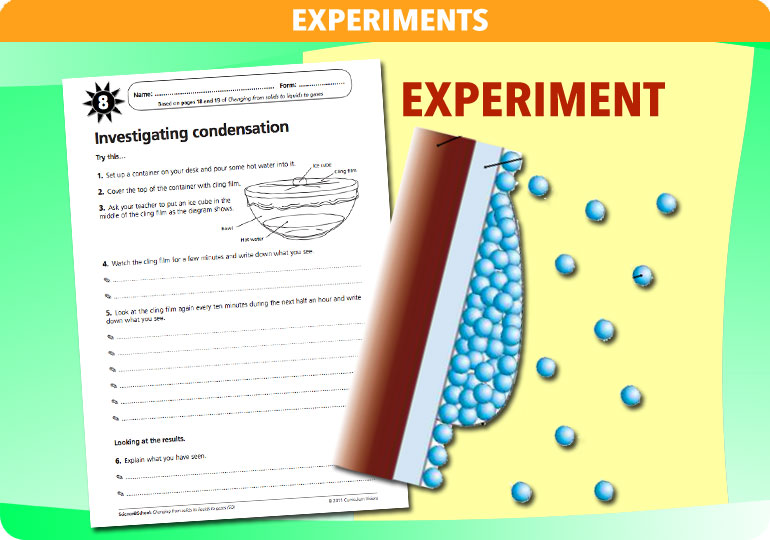 Curriculum Visions teacher changing from solids to liquids to gases resource