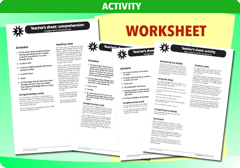 Curriculum Visions teacher changing sounds resource