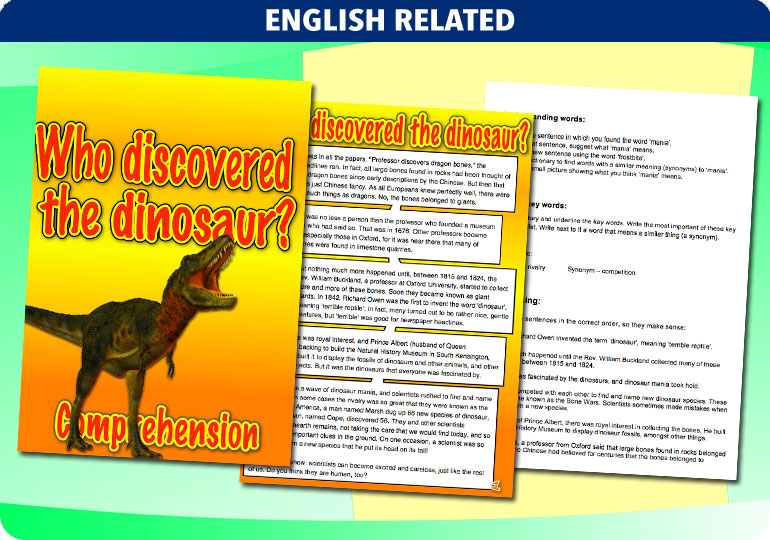 Curriculum Visions teacher dinosaurs, fossils, evolution, science history geography resource